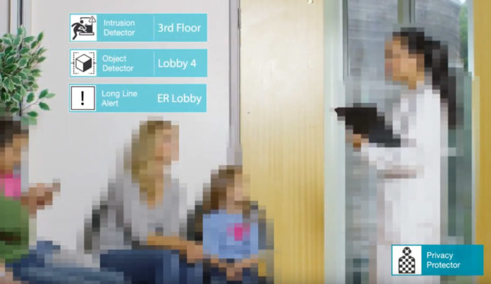 Blur or pixelate video feeds to comply with GDPR regulations. (Source: Hitachi Vantara)