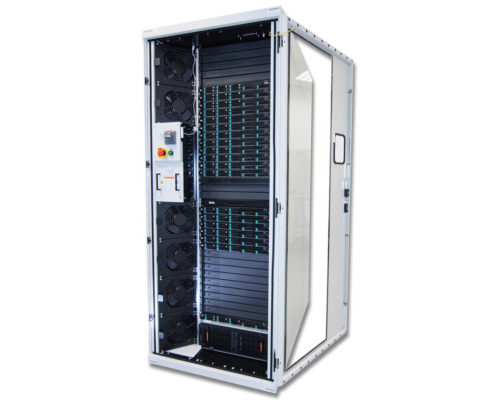 Image of Zeus High Performance Cabinet that holds rack servers